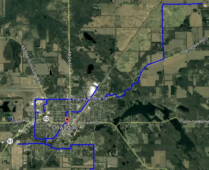 City of Dowagiac fiber map