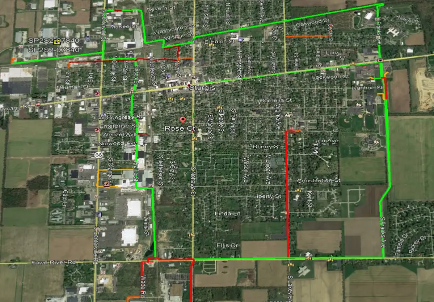 City of Sturgis fiber map
